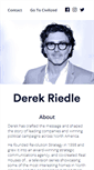 Mobile Screenshot of derekriedle.com
